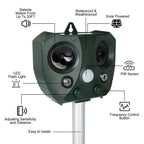 Chandni Ultrasonic Bird + Pest Repeller Solar Powered - Long Range