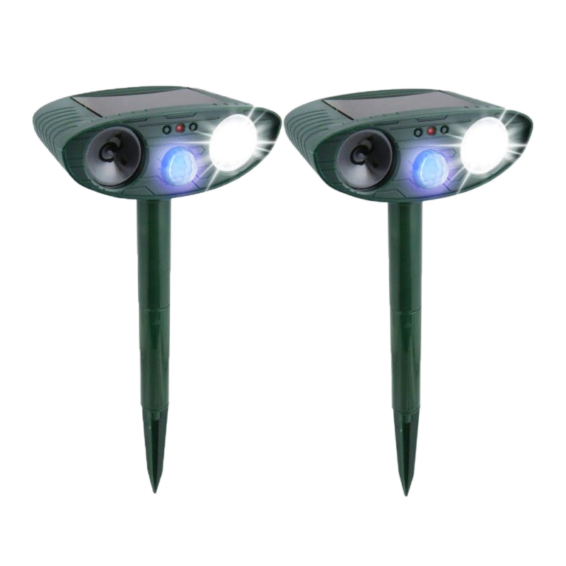 Chandni Solar Powered Ultrasonic Rabbit Repeller – Humane Garden Protection with Flashing Light