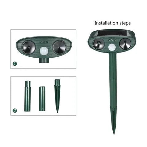 Chandni Ultrasonic Solar Deer Repeller – Motion Sensor Animal Deterrent for Garden & Yard