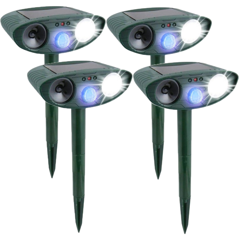 Chandni Solar Powered Ultrasonic Rabbit Repeller – Humane Garden Protection with Flashing Light