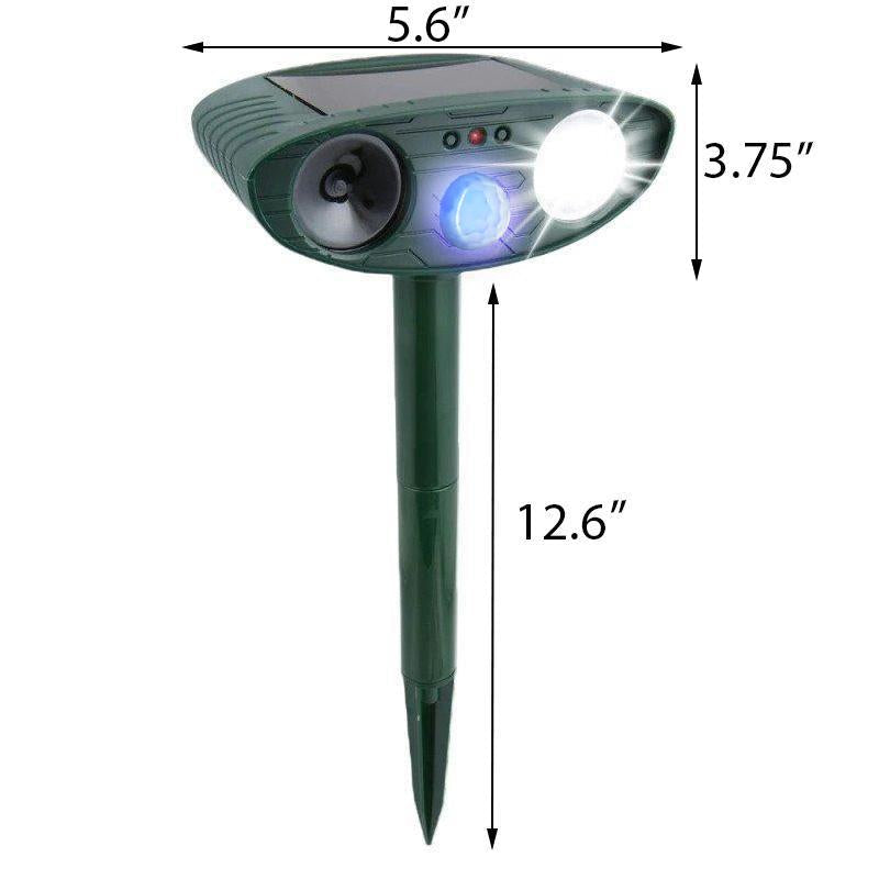 Chandni Solar Ultrasonic Dog Repeller – Motion-Activated Outdoor Animal Deterrent