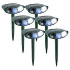 Chandni Solar Powered Ultrasonic Rabbit Repeller – Humane Garden Protection with Flashing Light