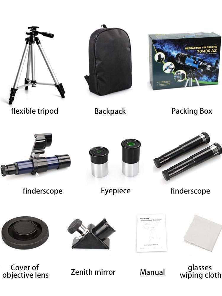 Chandni Space Telescope Pro for Beginners Equipped with 150X magnification and 3X Barlow lens Blue