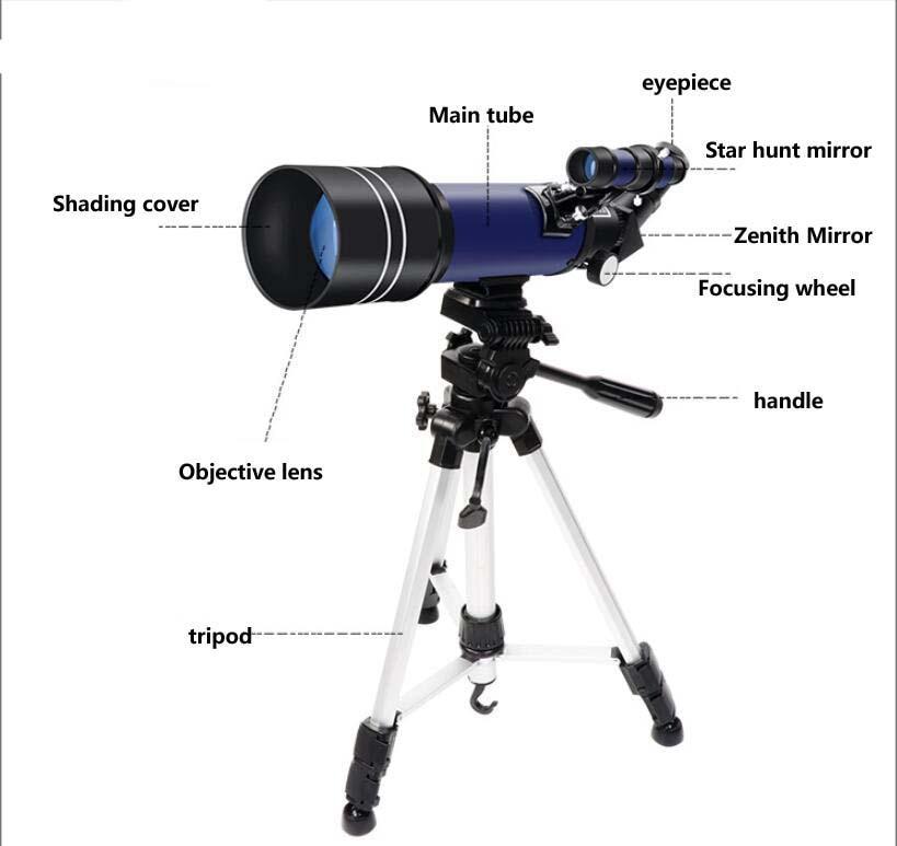 Chandni Space Telescope Pro for Beginners Equipped with 150X magnification and 3X Barlow lens Blue