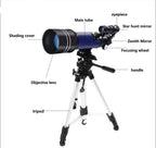 Chandni Space Telescope Pro for Beginners Equipped with 150X magnification and 3X Barlow lens Blue