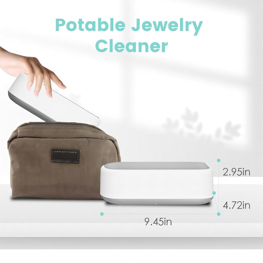 Chandni Ultrasonic Jewelry Cleaner – Portable Sonic Cleaning Machine for Rings, Glasses & Watches