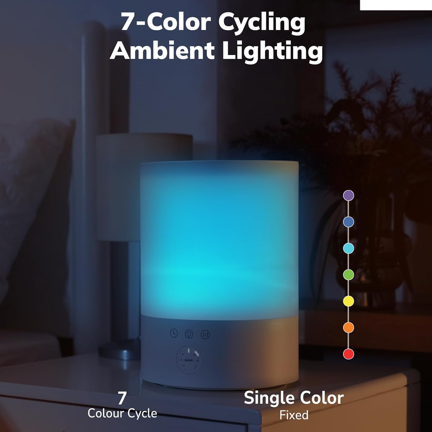 Chandni Ultrasonic Cool Mist Humidifier – Large Room Air Humidifier by Pure Enrichment