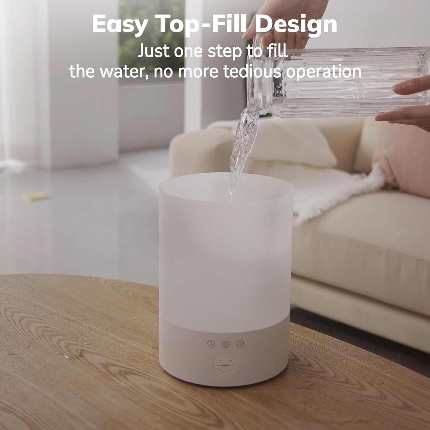Chandni Ultrasonic Cool Mist Humidifier – Large Room Air Humidifier by Pure Enrichment