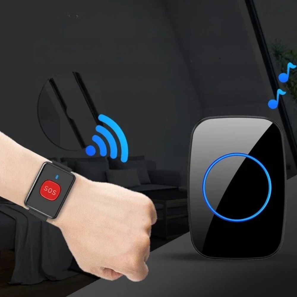Chandni Wireless Elderly Call Button Pager Watch