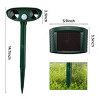 Chandni Solar-Powered Ultrasonic Animal Repeller – Motion-Activated Pest Control for Garden, Lawn & Yard