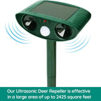 Chandni Solar-Powered Ultrasonic Animal Repeller – Motion-Activated Pest Control for Garden, Lawn & Yard