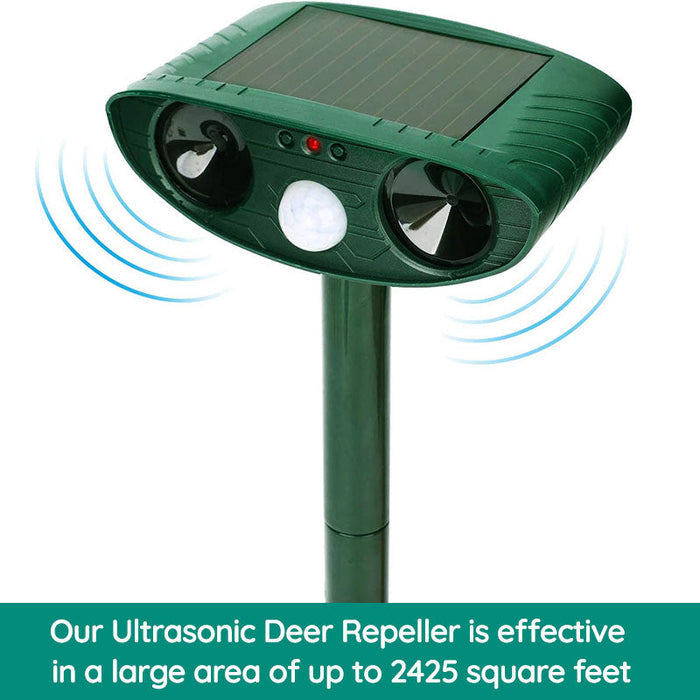 Chandni Solar-Powered Ultrasonic Animal Repeller – Motion-Activated Pest Control for Garden, Lawn & Yard