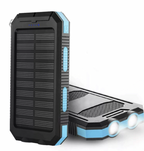 Chandni Solar Power Bank – 500000mAh Portable Waterproof Outdoor Charger with Dual USB & LED Light