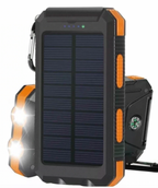 Chandni Solar Power Bank – 500000mAh Portable Waterproof Outdoor Charger with Dual USB & LED Light