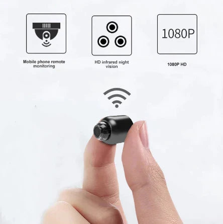 Chandni Waterproof HD Mini Camera With Night Vision and Wide Angle Lens IP WiFi 1080P HD 160° Wide Angle
