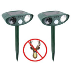 Chandni Solar Powered Ultrasonic Deer Repellent – Motion Sensor Animal Deterrent for Garden, Lawn & Yard Protection