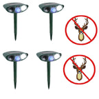 Chandni Solar Powered Ultrasonic Deer Repellent – Motion Sensor Animal Deterrent for Garden, Lawn & Yard Protection