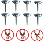 Chandni Solar Powered Ultrasonic Deer Repellent – Motion Sensor Animal Deterrent for Garden, Lawn & Yard Protection