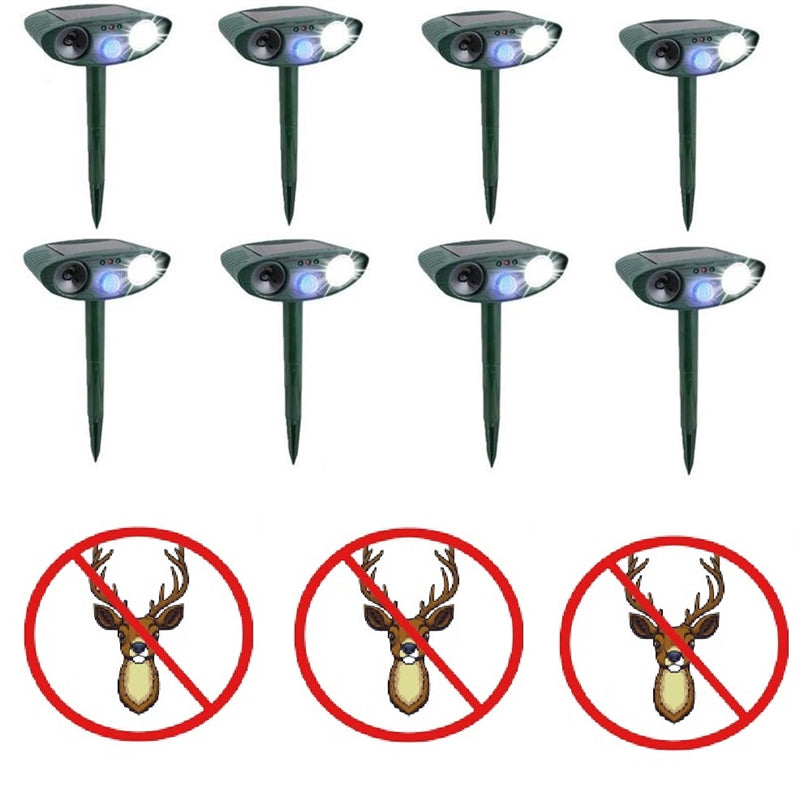 Chandni Solar Powered Ultrasonic Deer Repellent – Motion Sensor Animal Deterrent for Garden, Lawn & Yard Protection