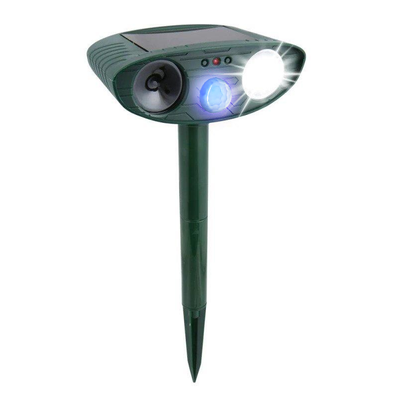 Chandni Solar Powered Ultrasonic Rabbit Repeller – Humane Garden Protection with Flashing Light