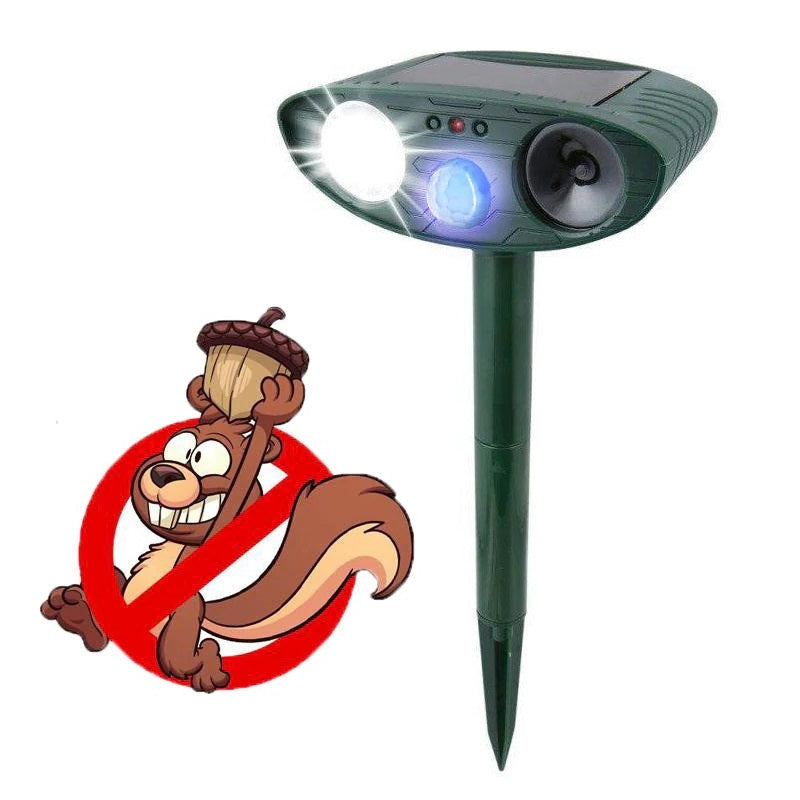 Chandni Solar Powered Ultrasonic Rabbit Repeller – Humane Garden Protection with Flashing Light