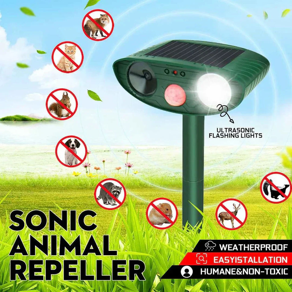 Chandni Solar Ultrasonic Chipmunk Repeller – Outdoor Rodent Deterrent Device