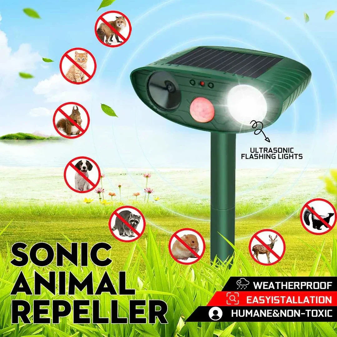 Chandni Solar Ultrasonic Chipmunk Repeller – Outdoor Rodent Deterrent Device