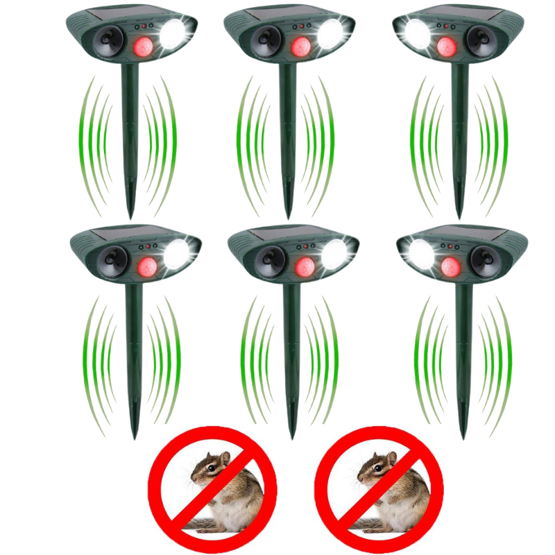 Chandni Solar Ultrasonic Chipmunk Repeller – Outdoor Rodent Deterrent Device