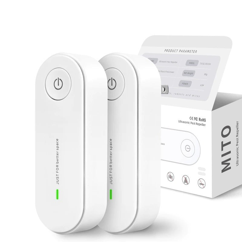Chandni Ultrasonic Pest Repeller Plug-In – Pack of 2 Indoor Mosquito & Insect Repellent Devices