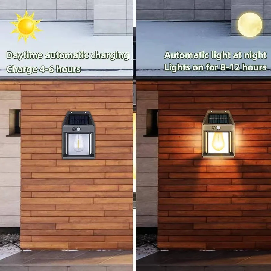Chandni Solar Wall Lamp Outdoor, Set of 2