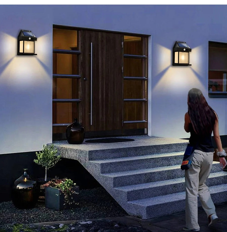 Chandni Solar Wall Lamp Outdoor, Set of 2