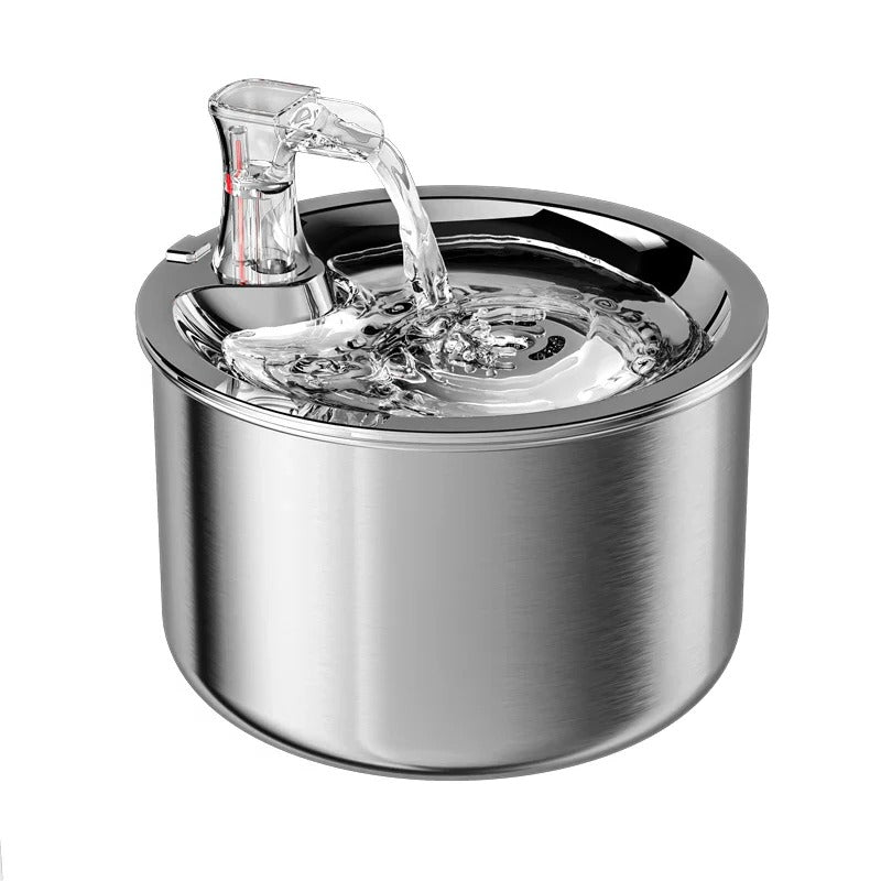 Chandni Stainless Steel Cat Water Fountain with Filter and Sensor