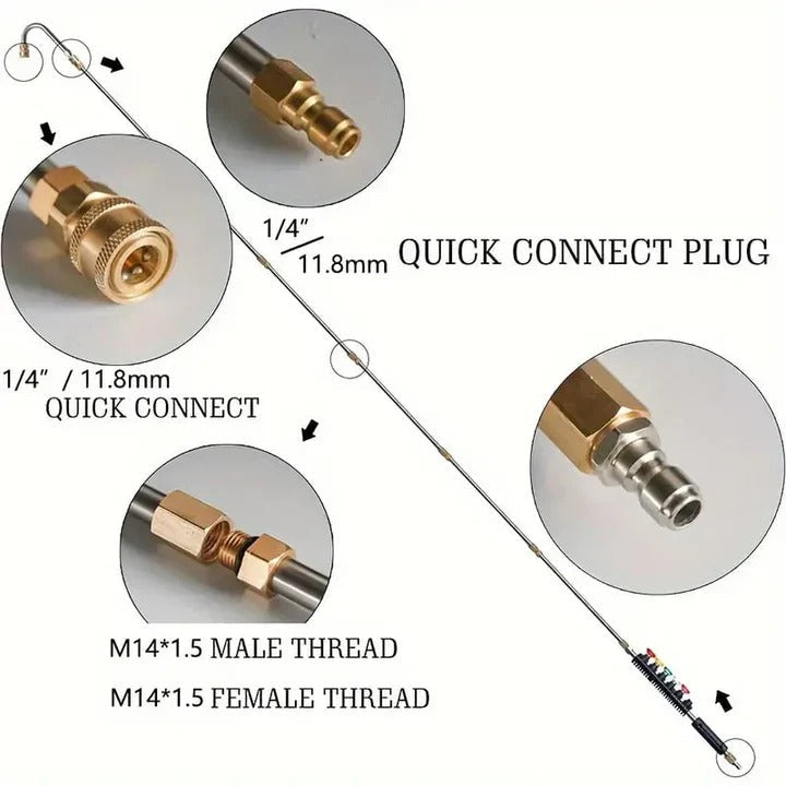 Chandni Telescoping Pressure Washer Wand Kit – Fits 4000 PSI Systems