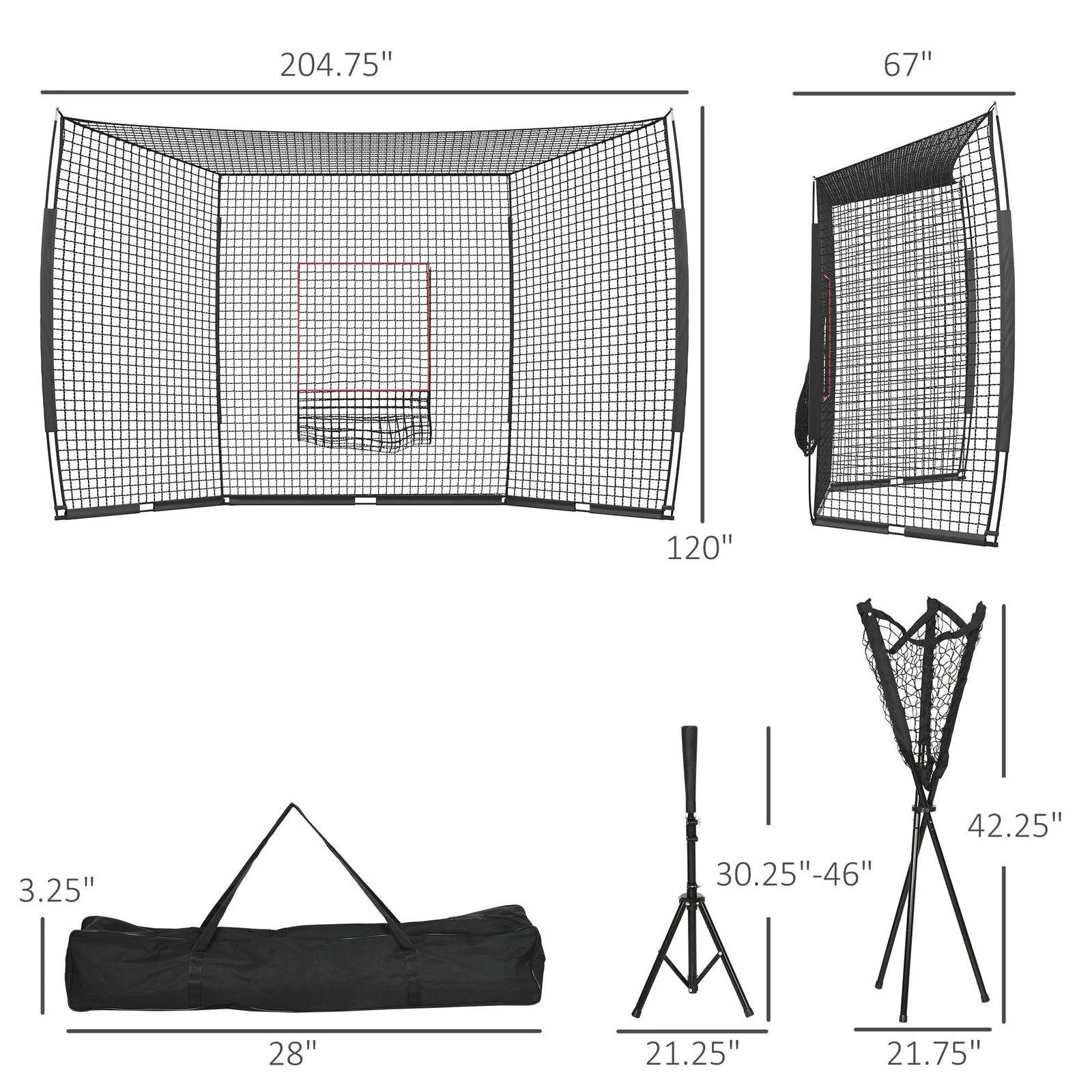 Chandni Softball And Baseball Net Set