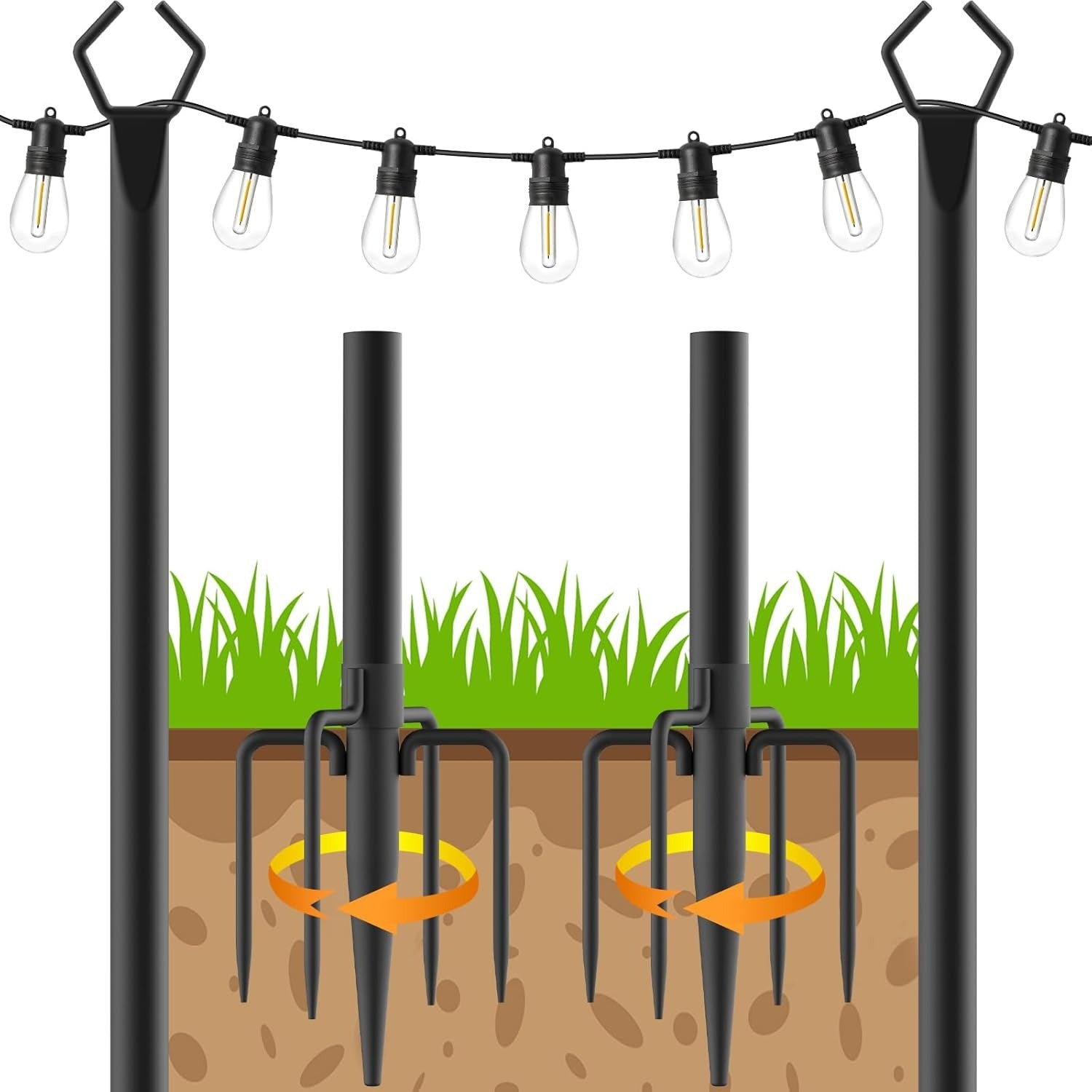 Chandni String Light Poles