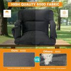 Chandni Stadium Seat with Heat & Back Support – Portable Padded Bleacher Cushion Chair