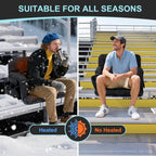 Chandni Stadium Seat with Heat & Back Support – Portable Padded Bleacher Cushion Chair