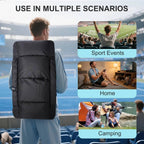 Chandni Stadium Seat with Heat & Back Support – Portable Padded Bleacher Cushion Chair