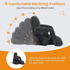 Chandni Stadium Seat with Heat & Back Support – Portable Padded Bleacher Cushion Chair