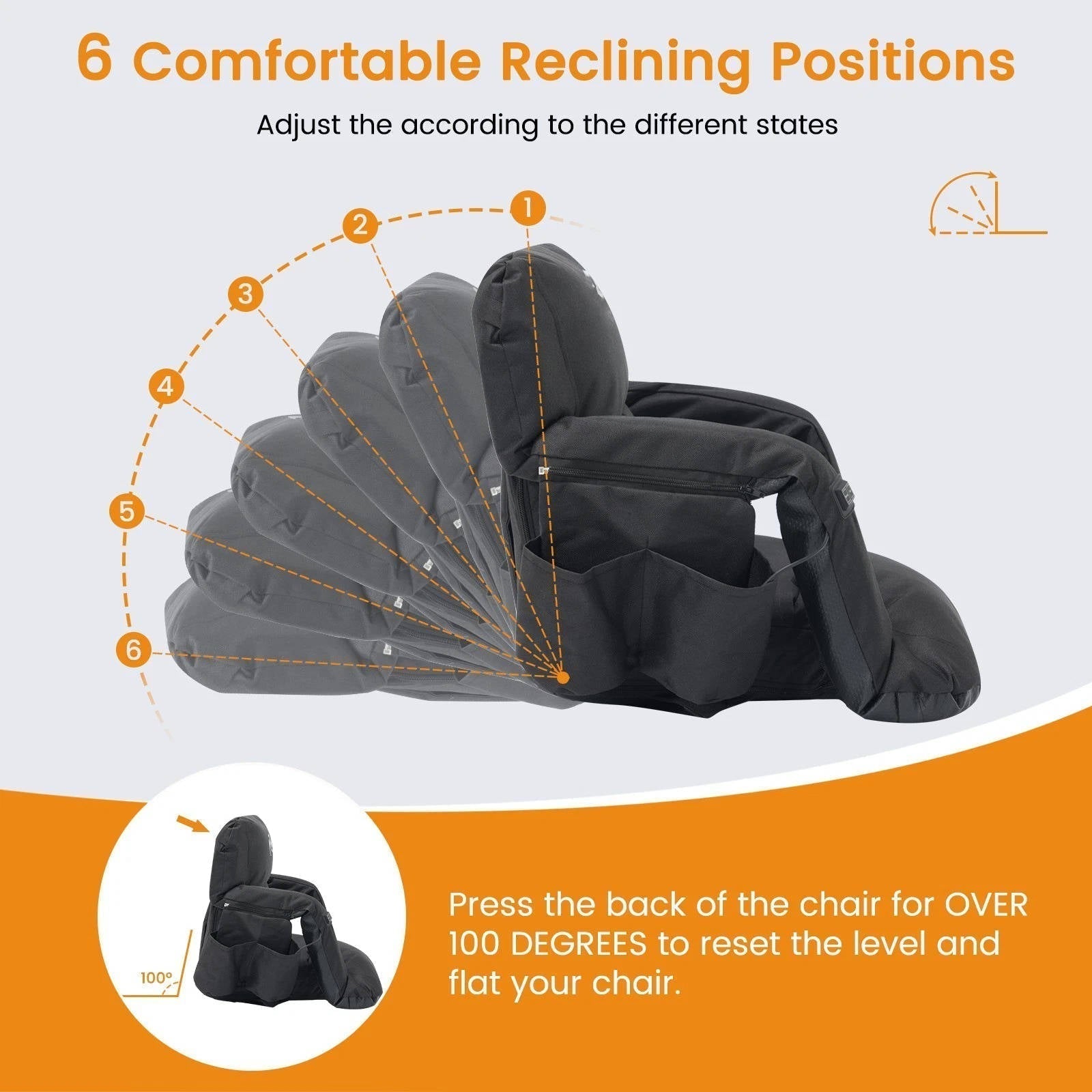 Chandni Stadium Seat with Heat & Back Support – Portable Padded Bleacher Cushion Chair