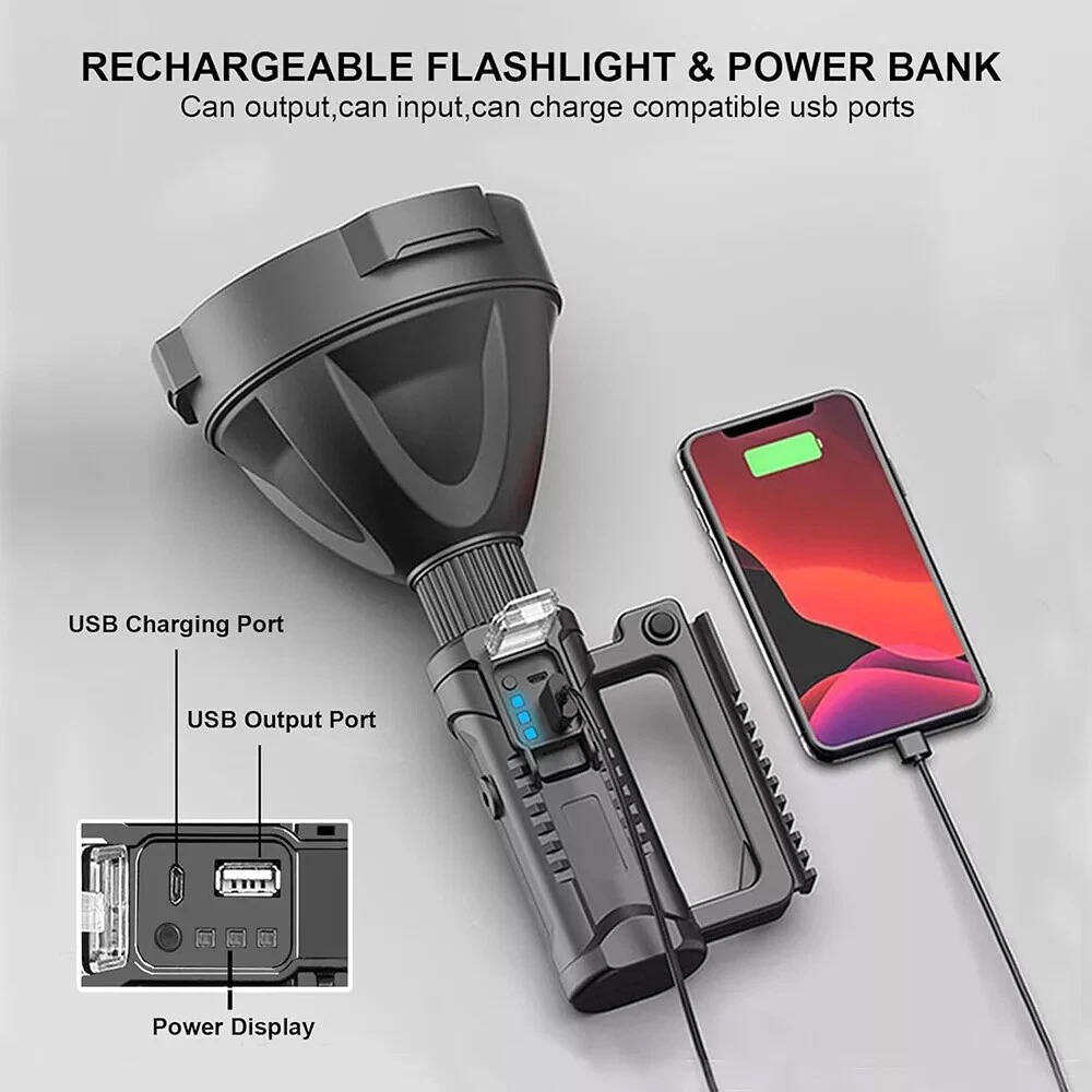 Chandni Super Bright LED Searchlight Handheld Flashlight