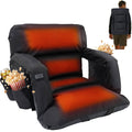 Chandni Stadium Seat with Heat & Back Support – Portable Padded Bleacher Cushion Chair