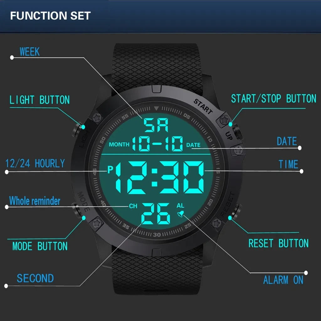 Chandni Waterproof Digital Sports Men Watch