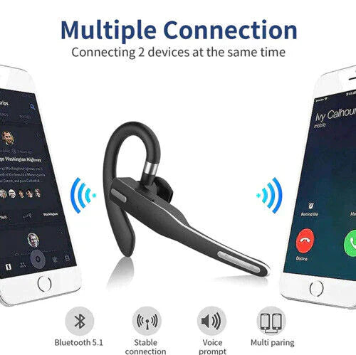 Chandni Trucker Dual Mic Wireless Bluetooth 5.1 Noise Cancelling Headset/Earpiece